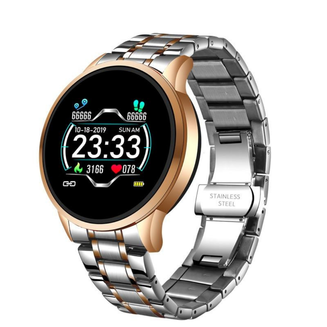 FlowTime | Classic Health Smartwatch with Notifications & Water Resistance