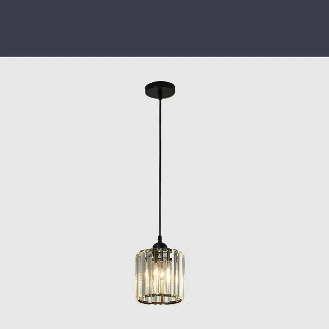 CrystalHaven | Minimalist K9 Crystal Pendant Lamp