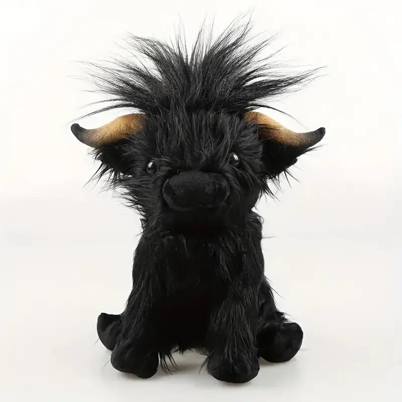 Cuddly Highland Cow Plush Toy | Soft Stuffed Animal Comforter for All Ages, 25 cm
