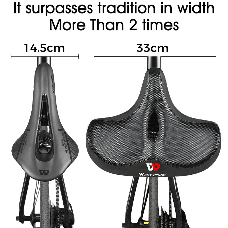 CycleCloud | Ultra-Comfort Bike Saddle with Ergonomic Padding & Airflow Design