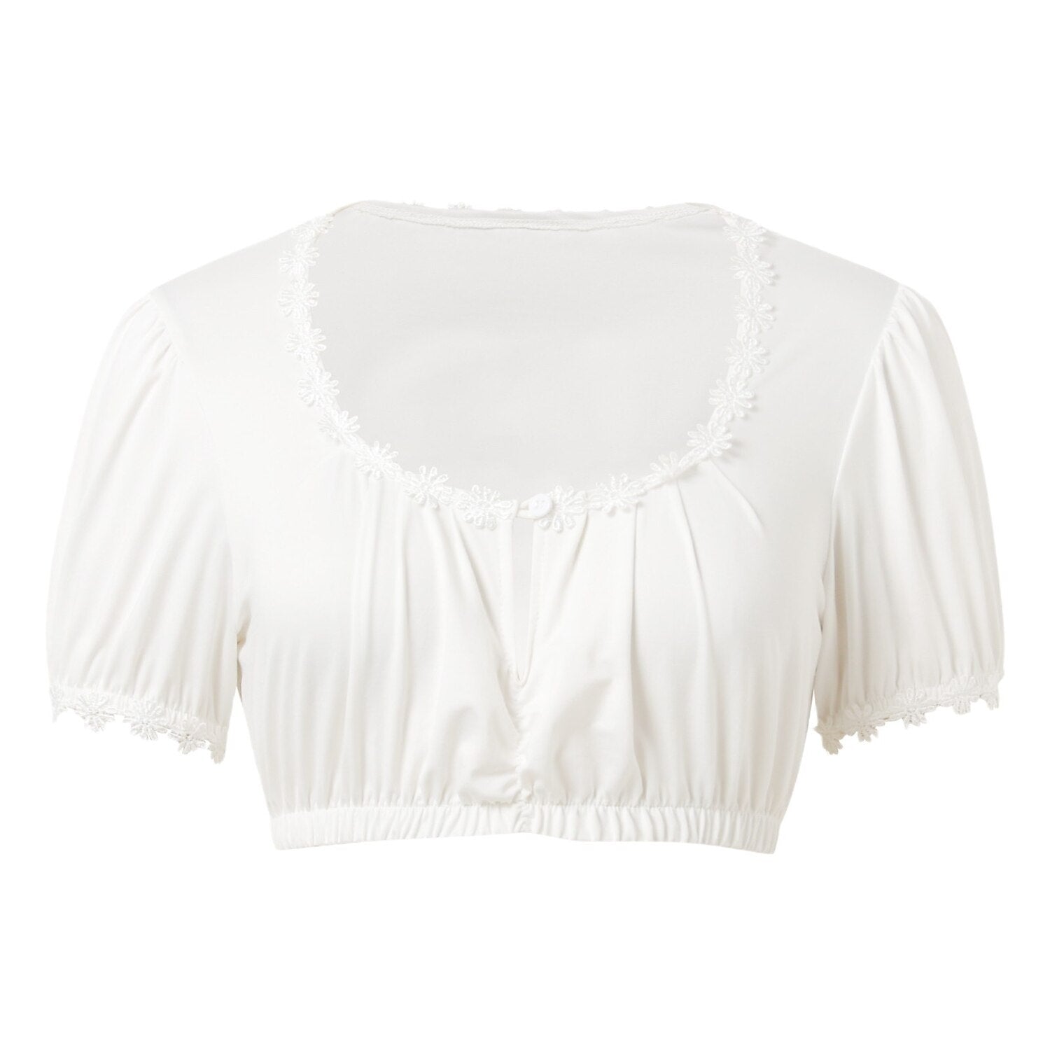 Dirndl Blouse Crop Top – Oktoberfest | Short Traditional Top for Women in a Modern Style