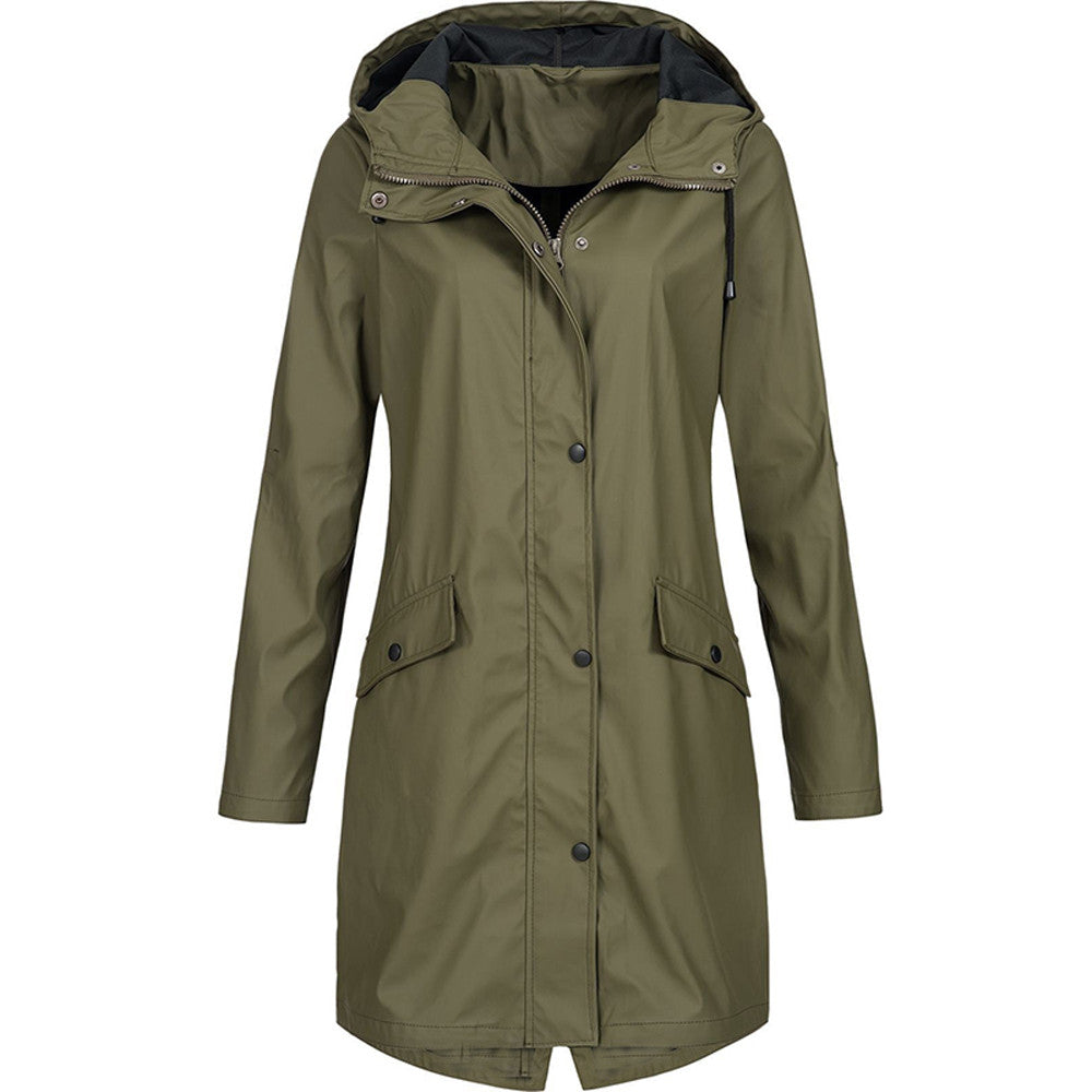 Anne | Stylish Waterproof Hooded Rain Jacket