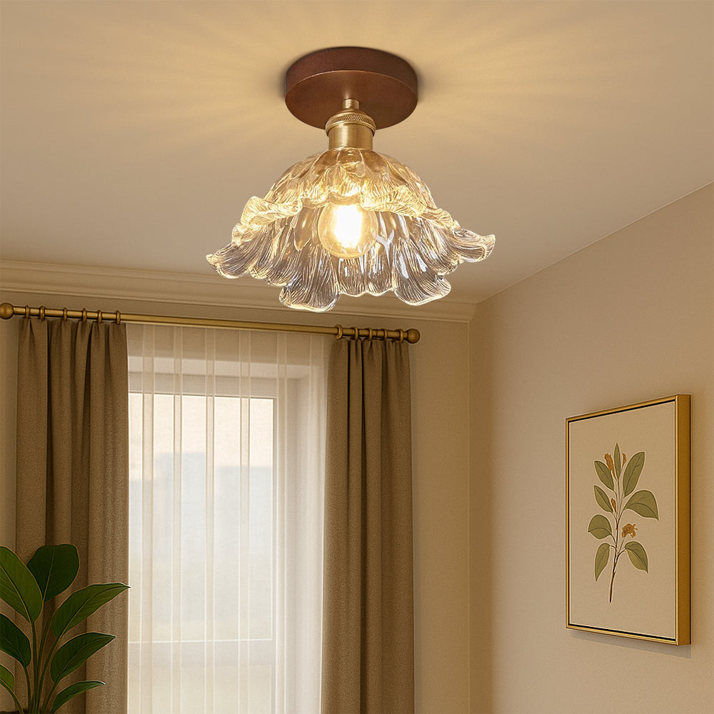 DahliaBloom | Flower Glass Ceiling Lamp