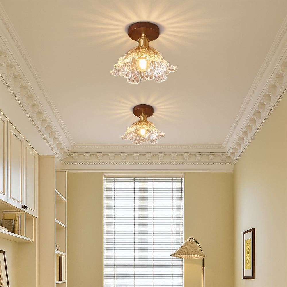 DahliaBloom | Flower Glass Ceiling Lamp