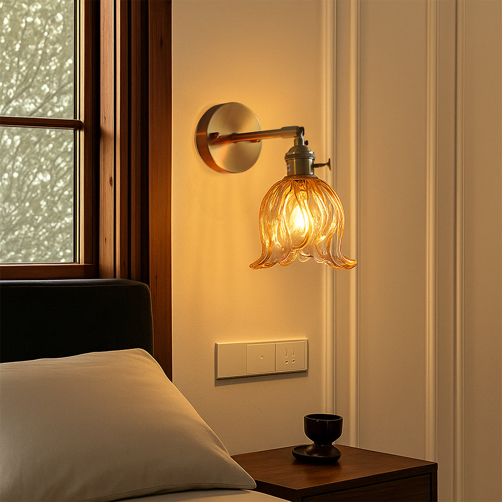 Glassora | Minimalist Flower Wall Lamp
