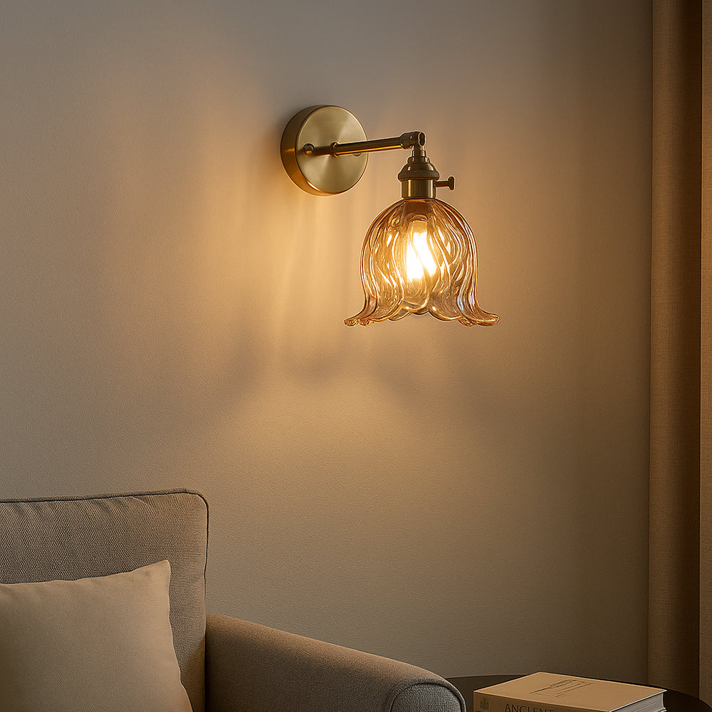 Glassora | Minimalist Flower Wall Lamp