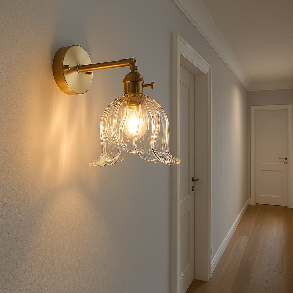 Glassora | Minimalist Flower Wall Lamp