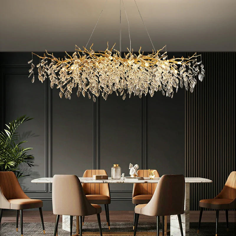 Luxvia | French Style Glass Chandelier with Modern Touch