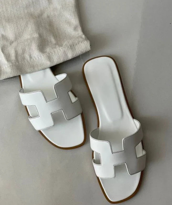 H Sandal | Classic Elegance of H-Design Leather Sandals