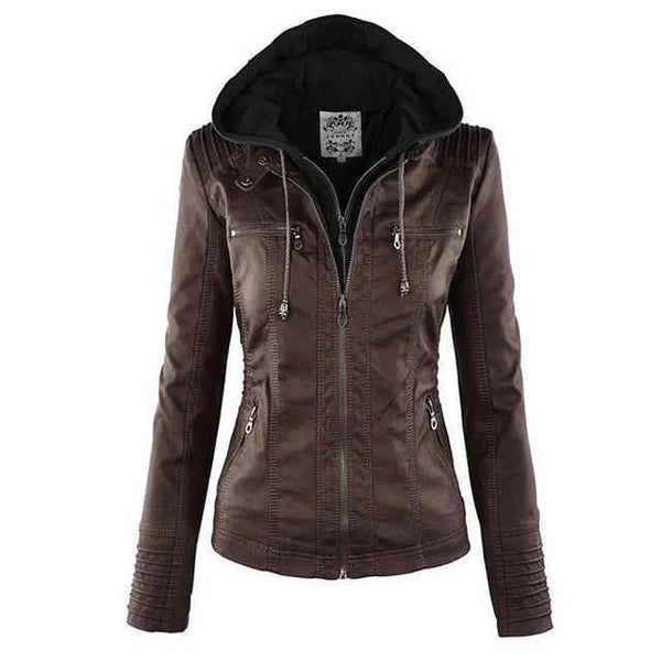 KARISA | Statement Gothic Jacket for Bold Female Style | BROWN