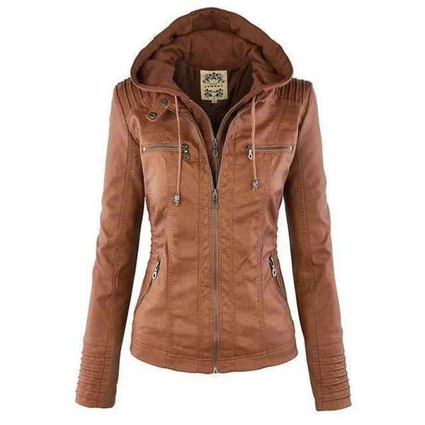 KARISA | Statement Gothic Jacket for Bold Female Style | LIGHT BROWN