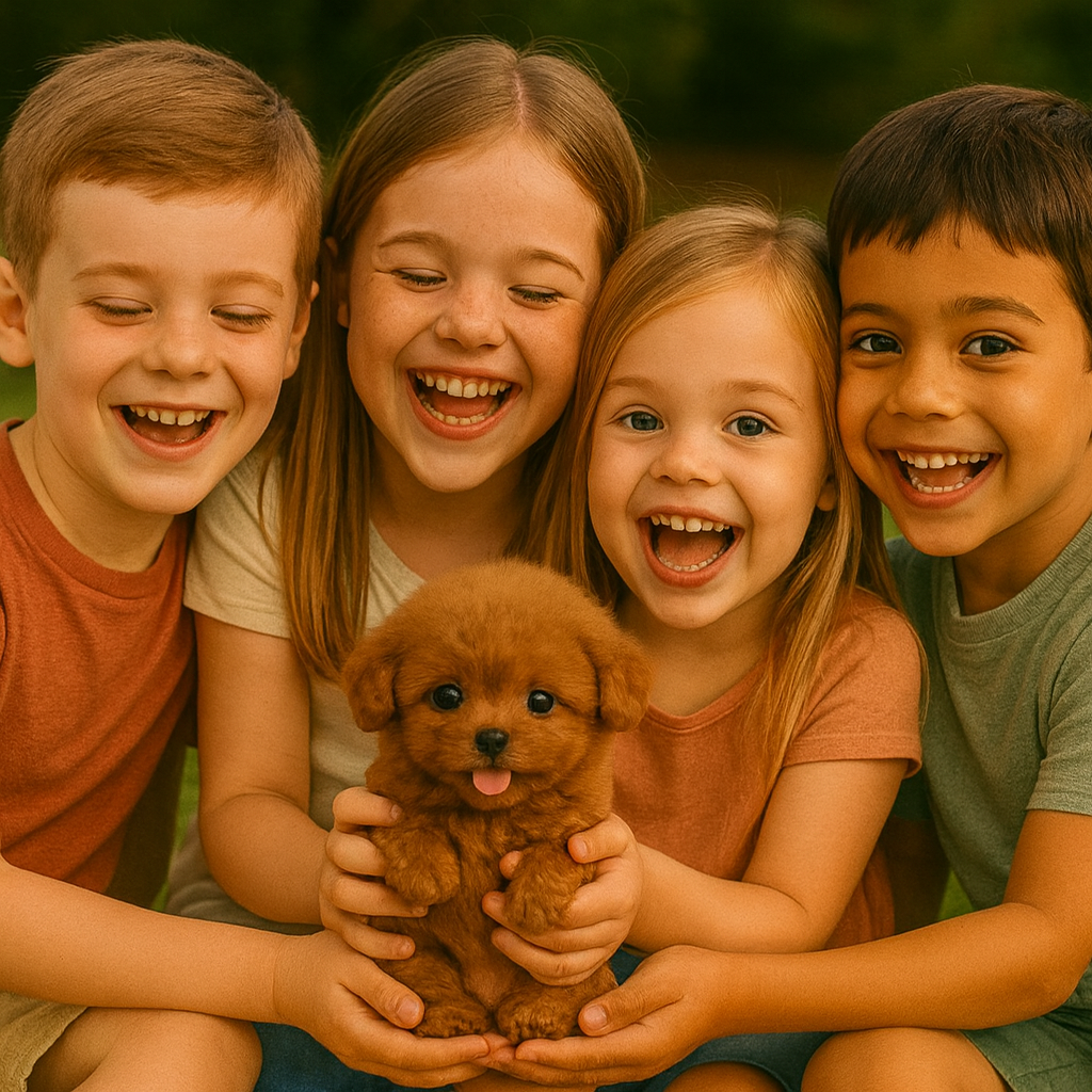 Happy Play | Interactive Puppy Toy — Voice and Touch Responsive with Realistic Movements, Soft Synthetic Leather, Low-Noise