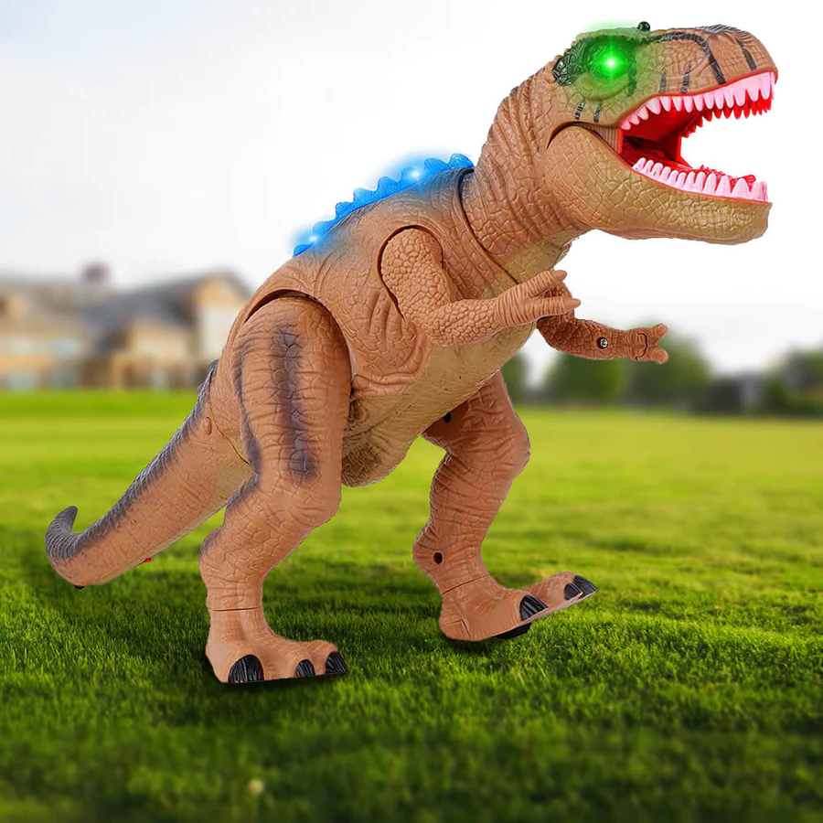 Interactive Remote Control Dinosaur | Walking, Roaring, and Light-Up Dino Toy for Boys and Girls