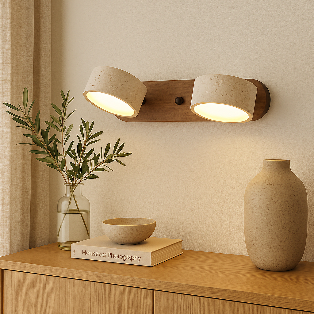 Klaro | Elegant Travertine Wall Lamp for Modern Interiors