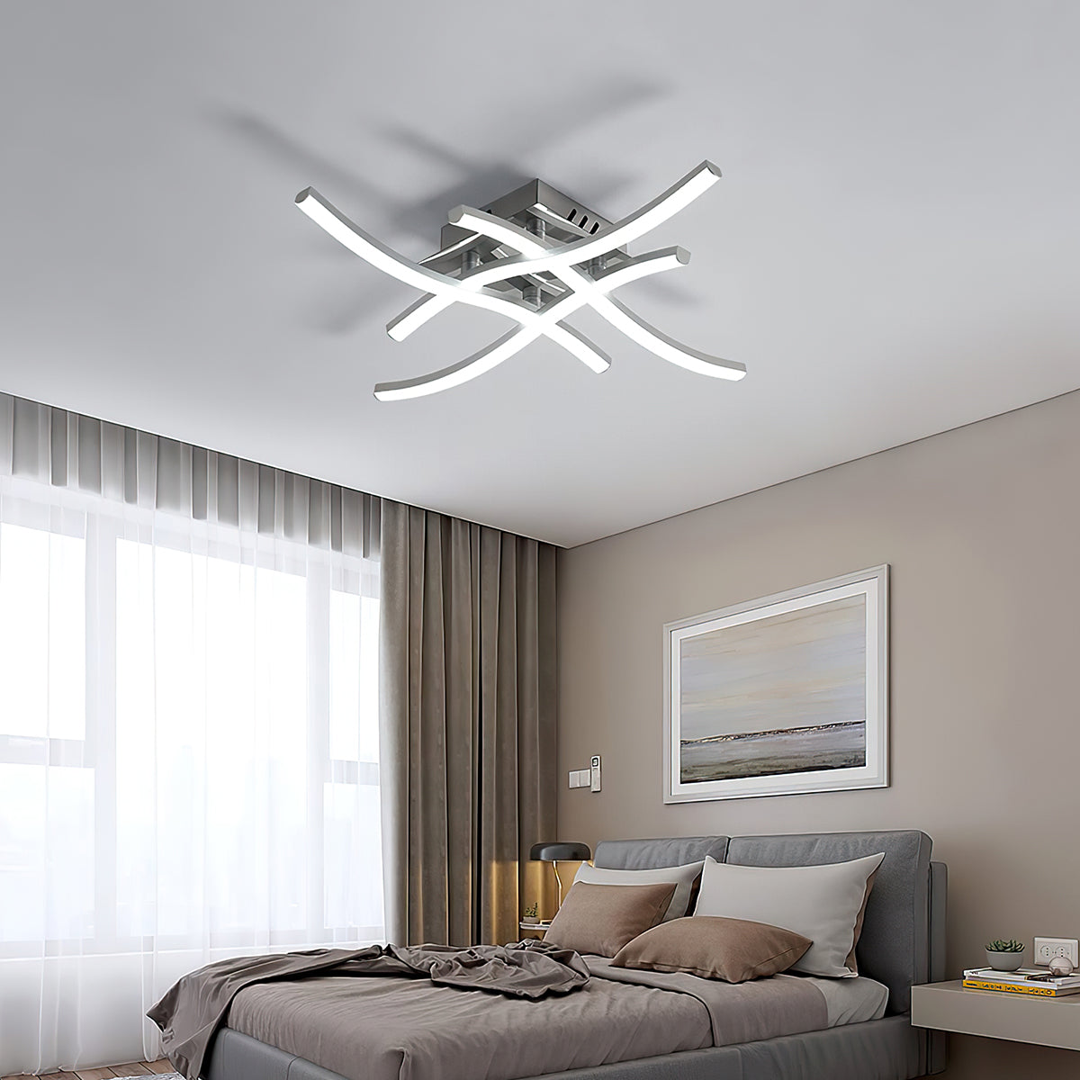 Lumetis | LED Ceiling Light Modern Aluminum Flush Fixture