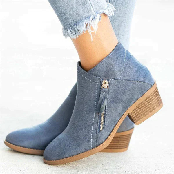 Lad | Ladies Leather Boots with Anatomical Arch Support – Comfortable Boots for Women