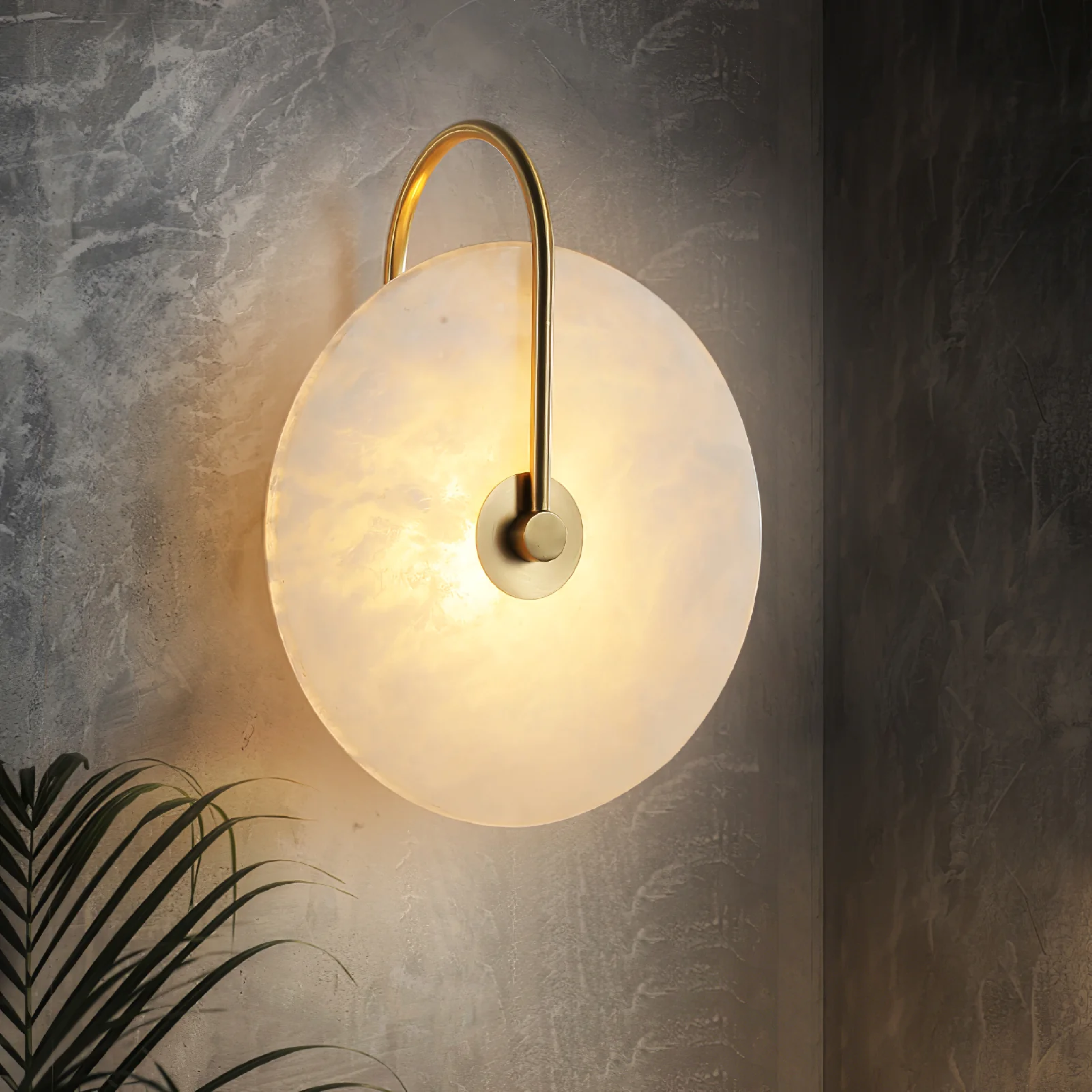 Lumenda | Elegant Alabaster Marble LED Wall Lamp for Modern Décor