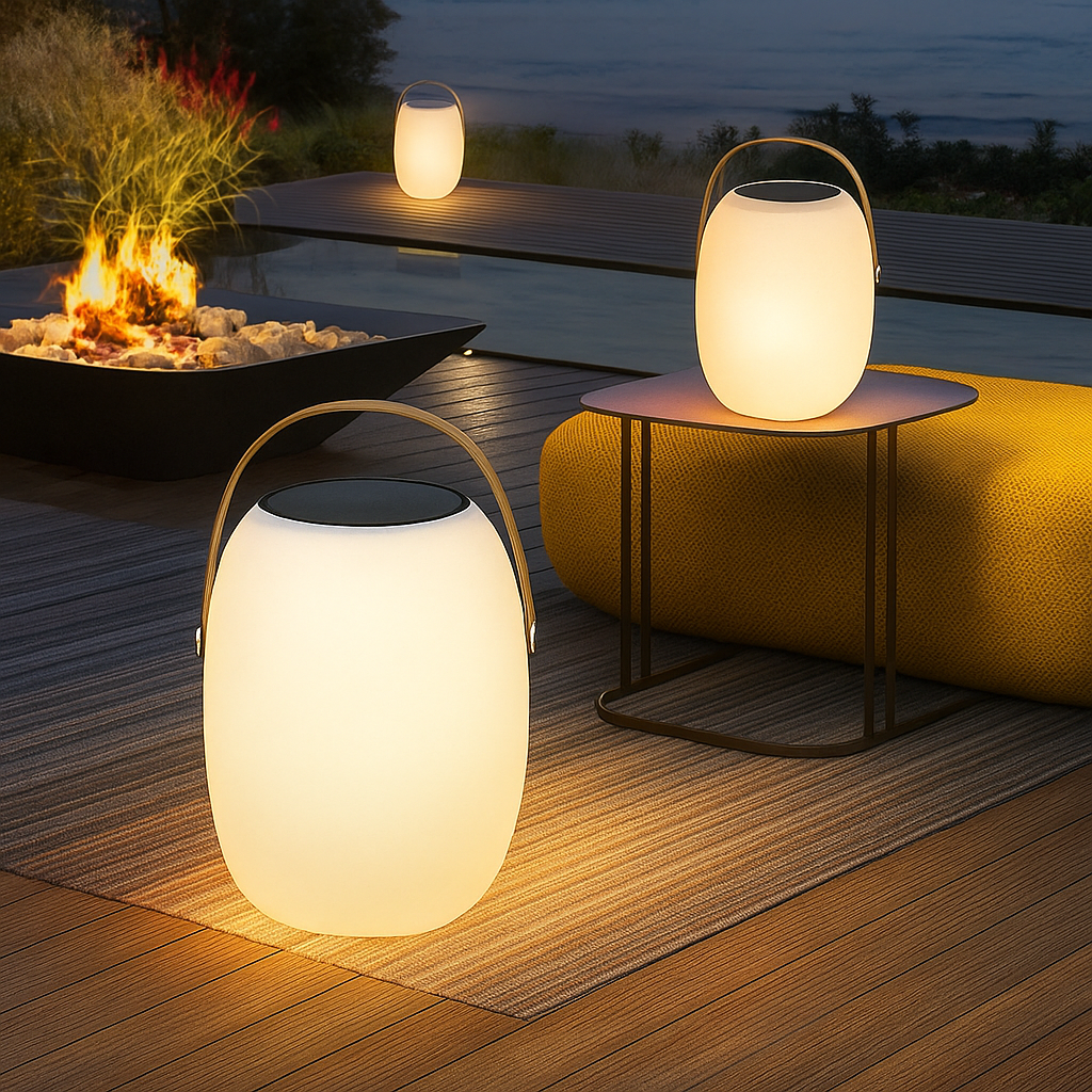 Lumetrae | Elegant Portable Solar Patio Lamp for Modern Outdoor Living