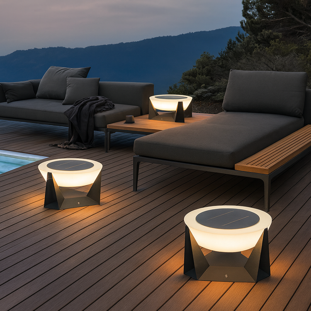 Lumozae | Solar-Powered Patio Lighting for a Contemporary Glow