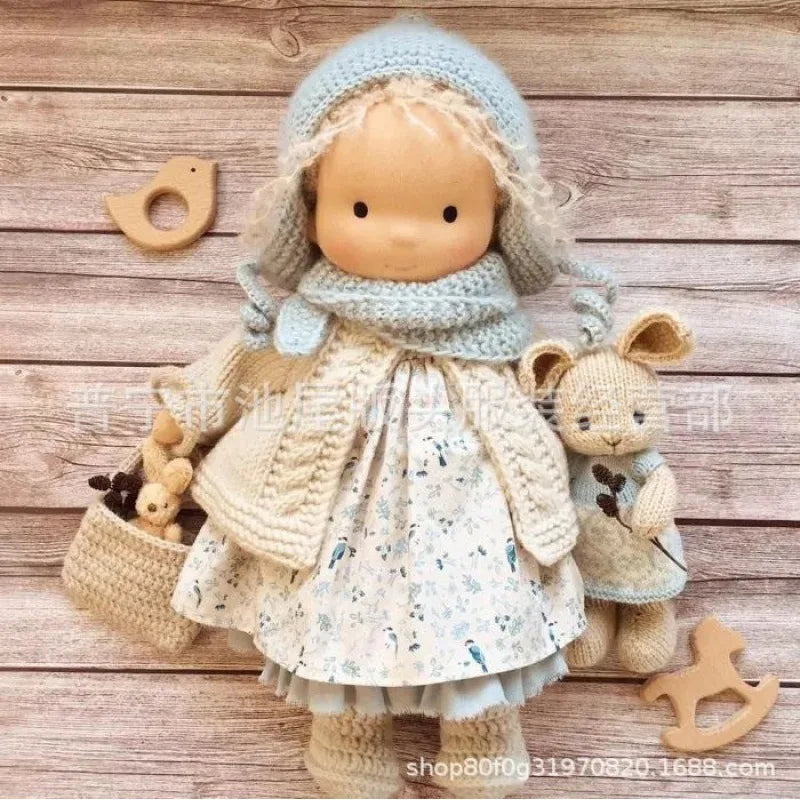 Luna | Waldorf Handmade Plush Doll – Soft Cotton Toy with Fabric Box — Cute & Cozy — For Children’s Birthday & Daily Imaginative Play