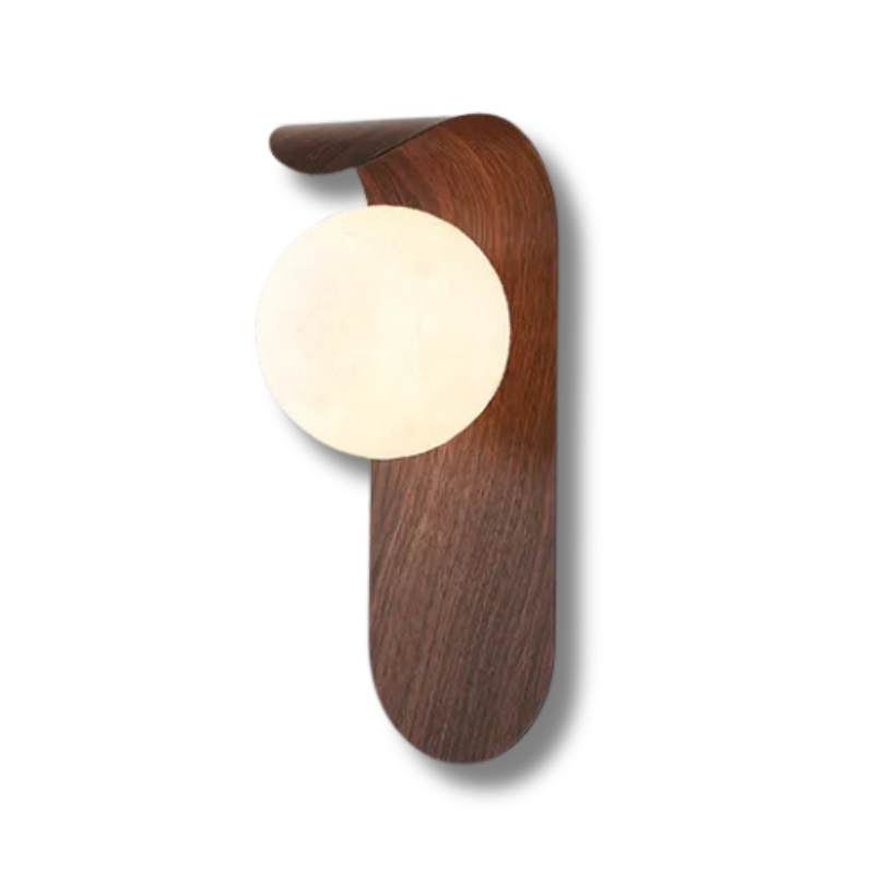 LuxeWood | Timeless Walnut Wall Lamp for Unique Ambiances