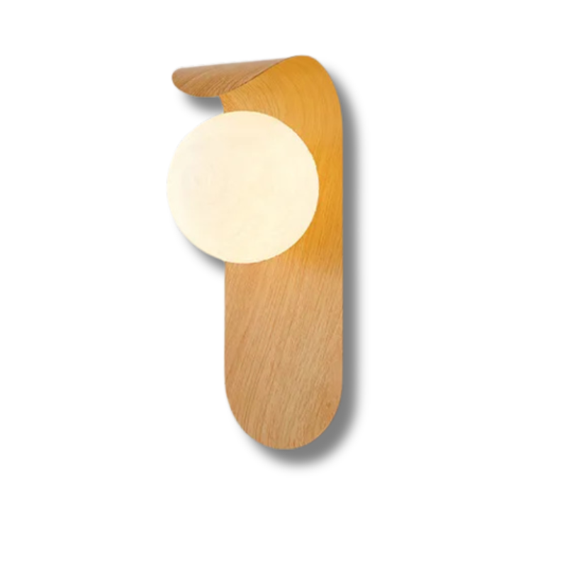LuxeWood | Timeless Walnut Wall Lamp for Unique Ambiances
