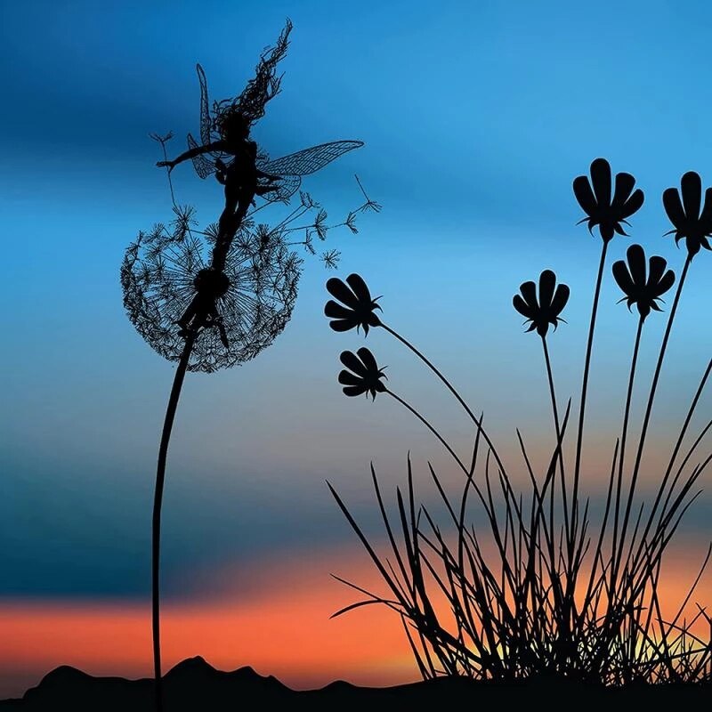 Heaven | Metal Fairy Garden Sculpture — Weather-Resistant Outdoor Art for Magical Garden Decoration