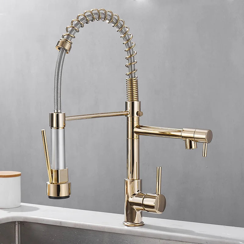 Modern Two-Way Faucet Connector | Compact Dual Outlet Tap for Versatile Use