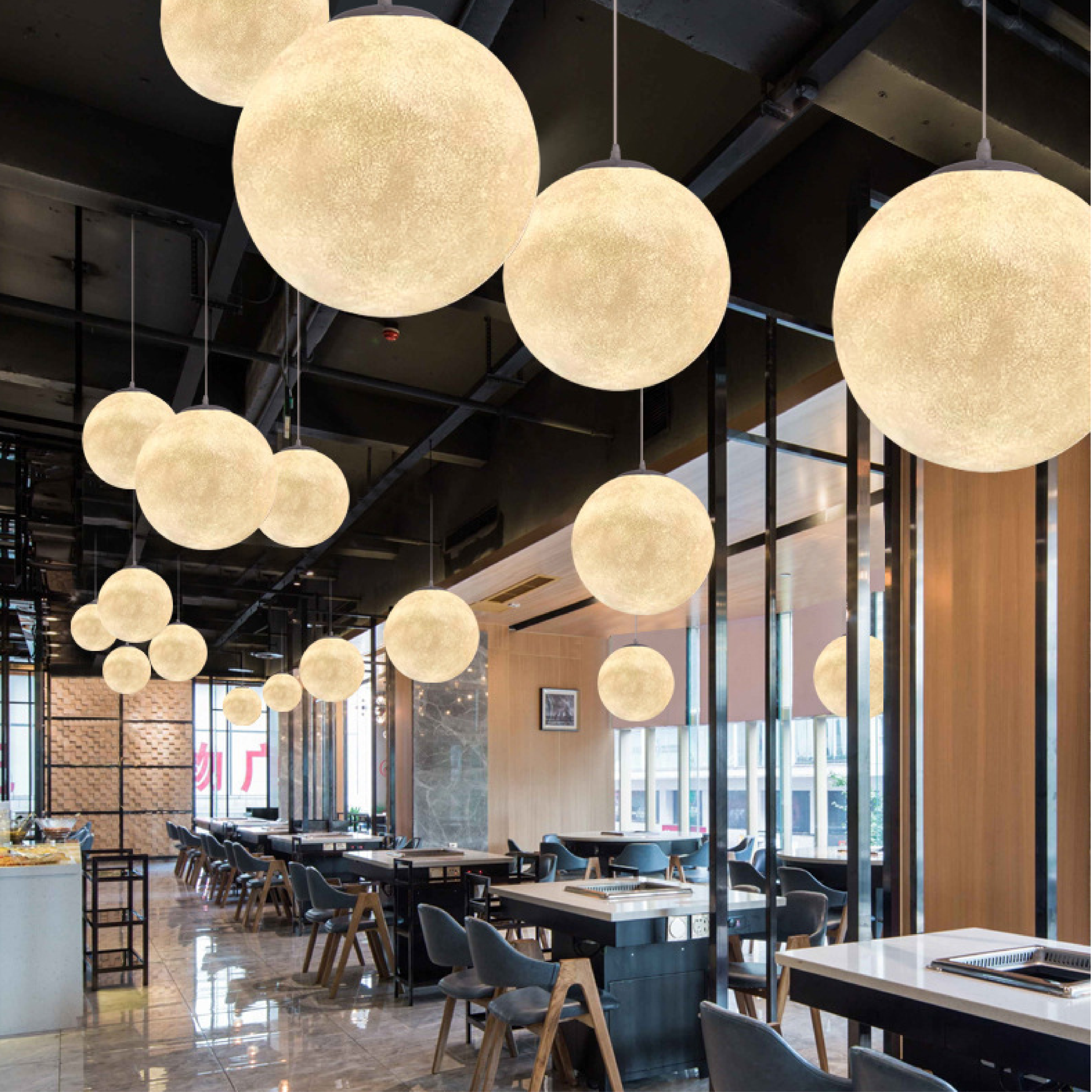 Auralis | Nostalgic Moon Pattern Hanging Lamp