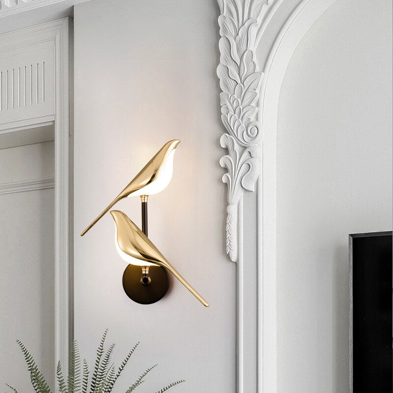 AvisLumina | Modern Wall Lamp in the Shape of Birds