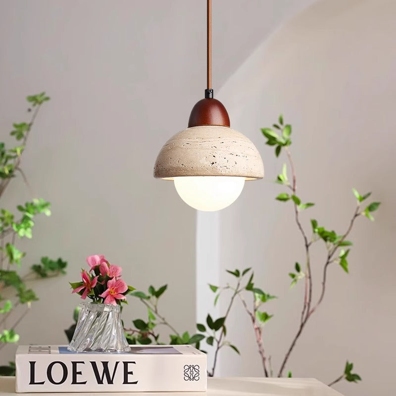 Draftsman | Mushroom Stone Pendant Lamp