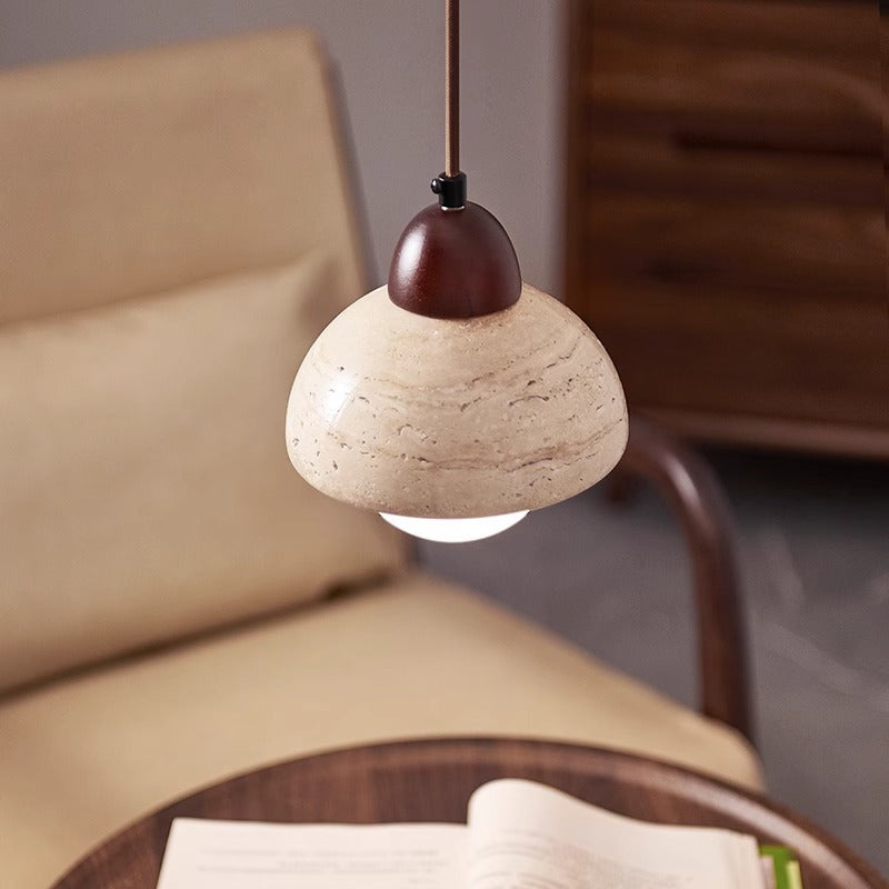 Draftsman | Mushroom Stone Pendant Lamp