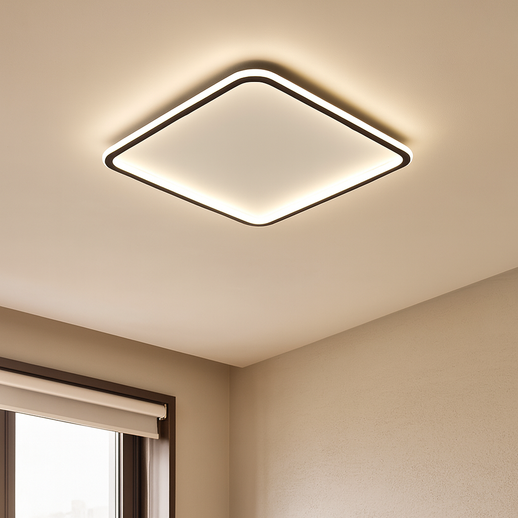 Lumevia | Scandinavian Square Ceiling Lamp