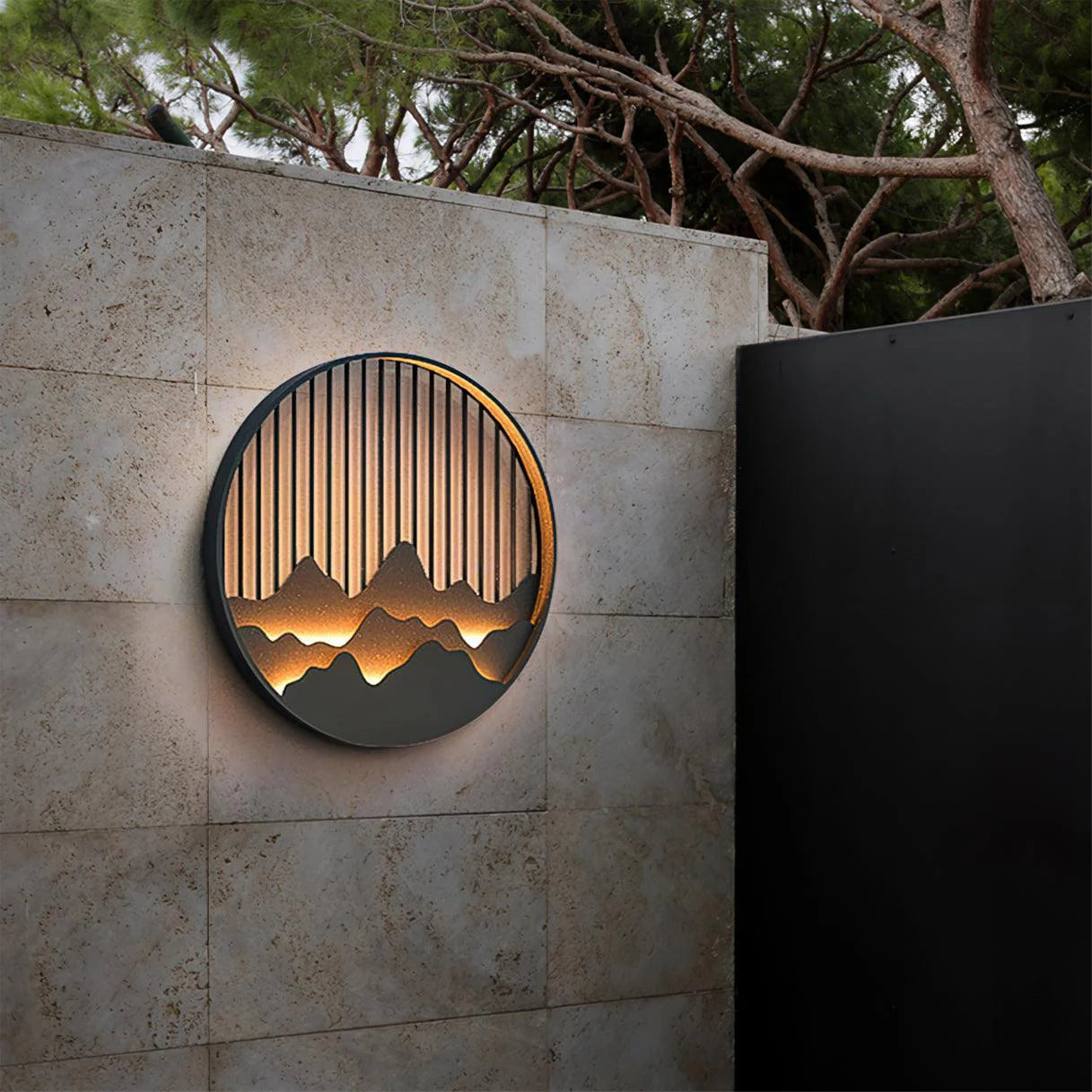 Novalith | Artistic Mountain Outdoor Wall Lamp for Modern Exteriors