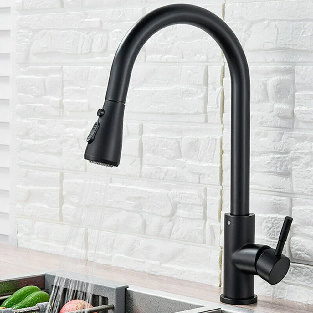 ObsidianFlow | Convenient Pull-Down Kitchen Tap