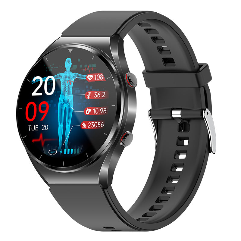 One-click Blood Sugar | Blood Glucose Blood Pressure EKG | EKG HRV Heart Frequency Monitor Health Smart Watch