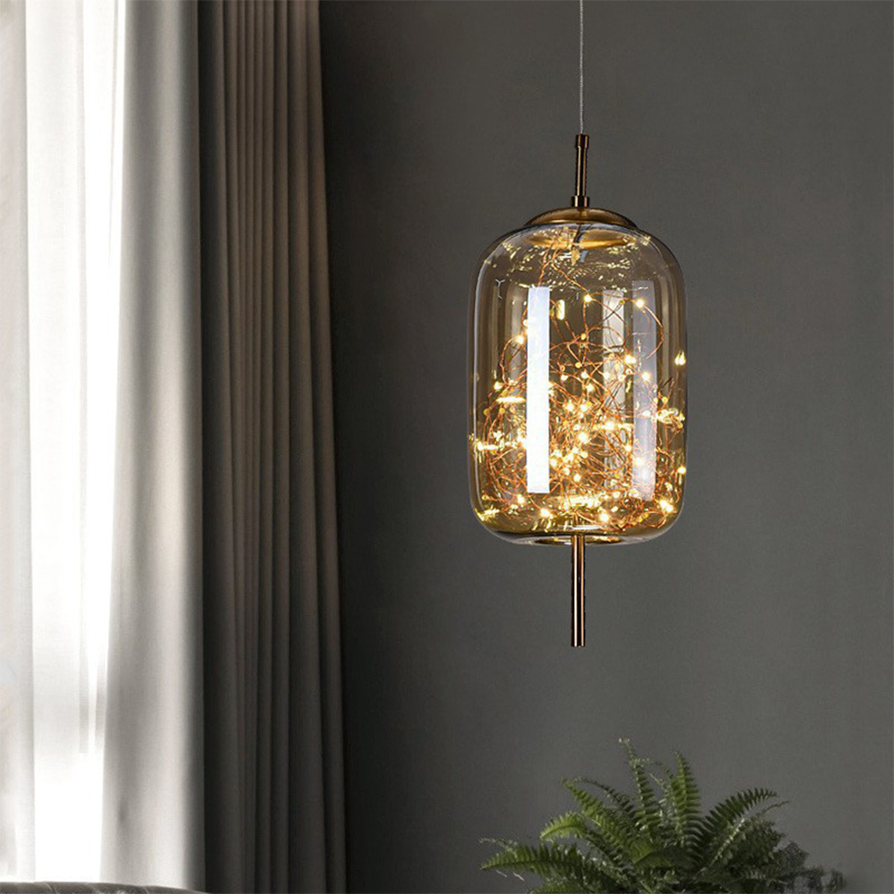 Lumary | Elegant Pendant Light Glass Modern LED Ceiling Lamp