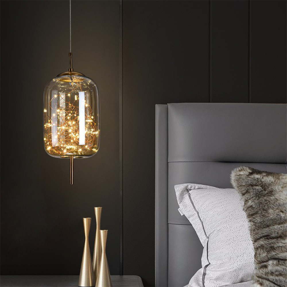 Lumary | Elegant Pendant Light Glass Modern LED Ceiling Lamp