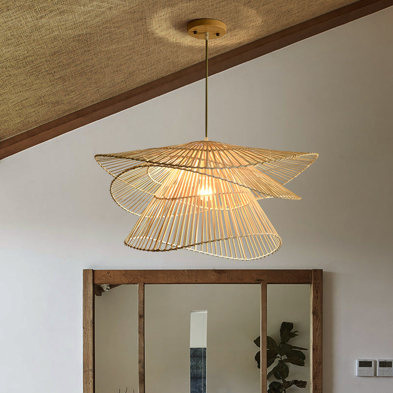 Woodhaven | Rattan Wooden Hanging Lamp