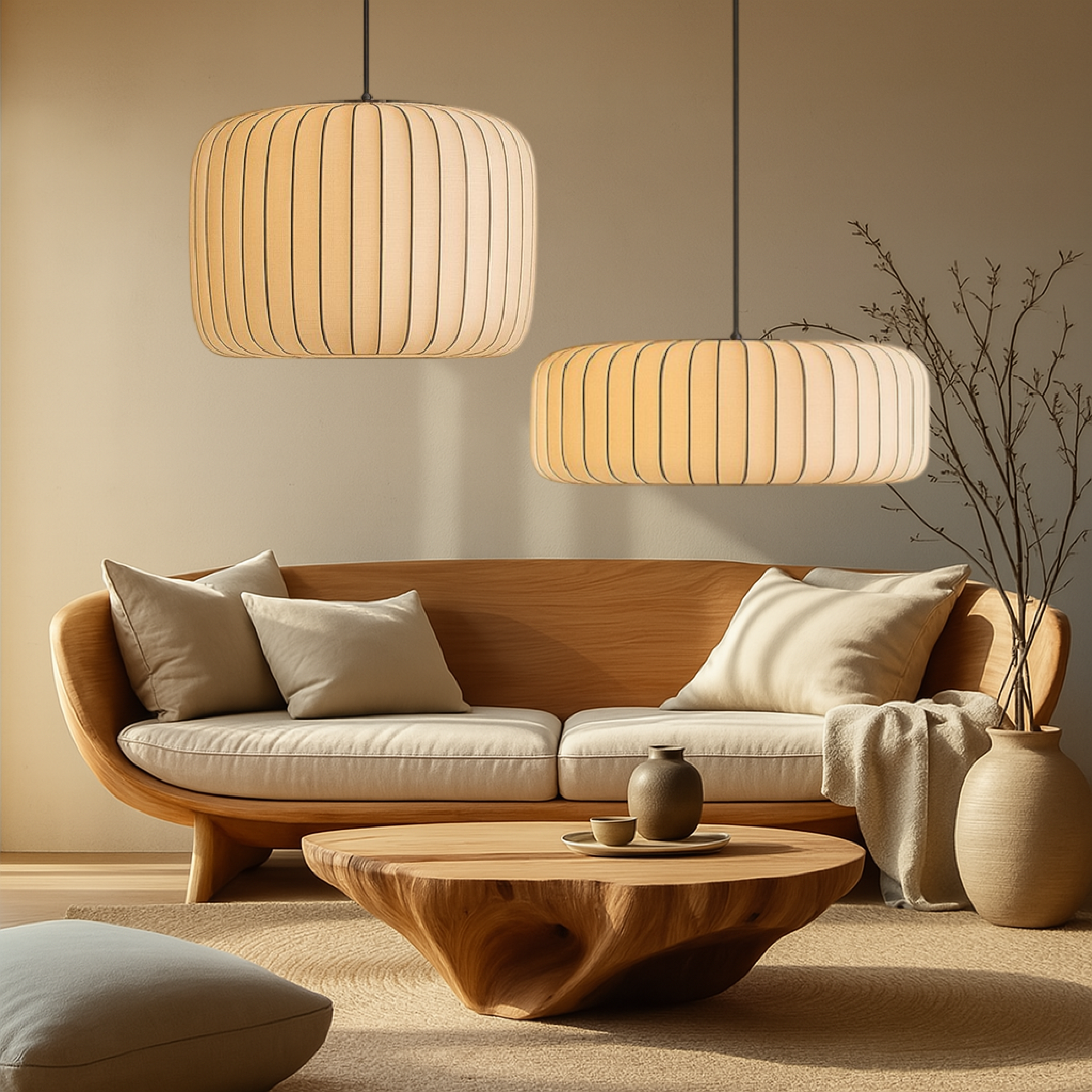 Ambrelle | Classic Silk Hanging Light