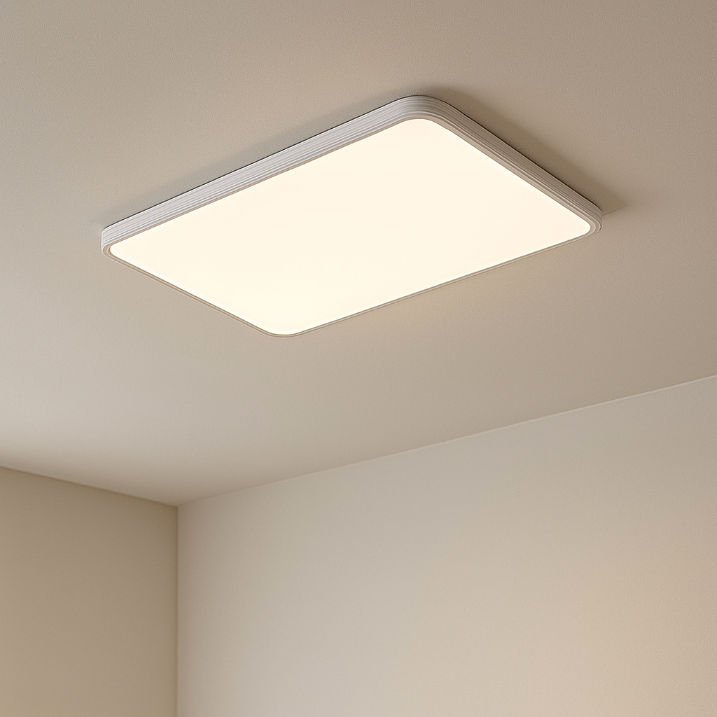 Essentia | Square White Ceiling Lamp
