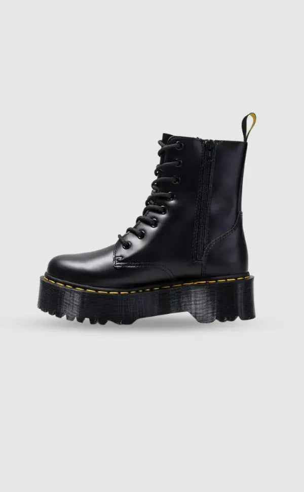 Chloe | Stylish Leather Platform Boots with Chunky Sole – Comfortable Urban Footwear for All-Day Wear