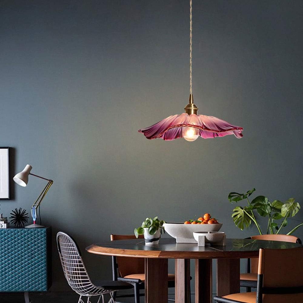 Oryla | Vintage Floral Glass Pendant Light Fixture for Dining Room
