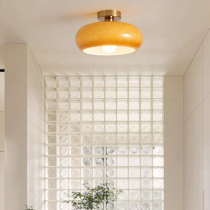 Ambion | Modern Vintage Round Glass Ceiling Light Fixture