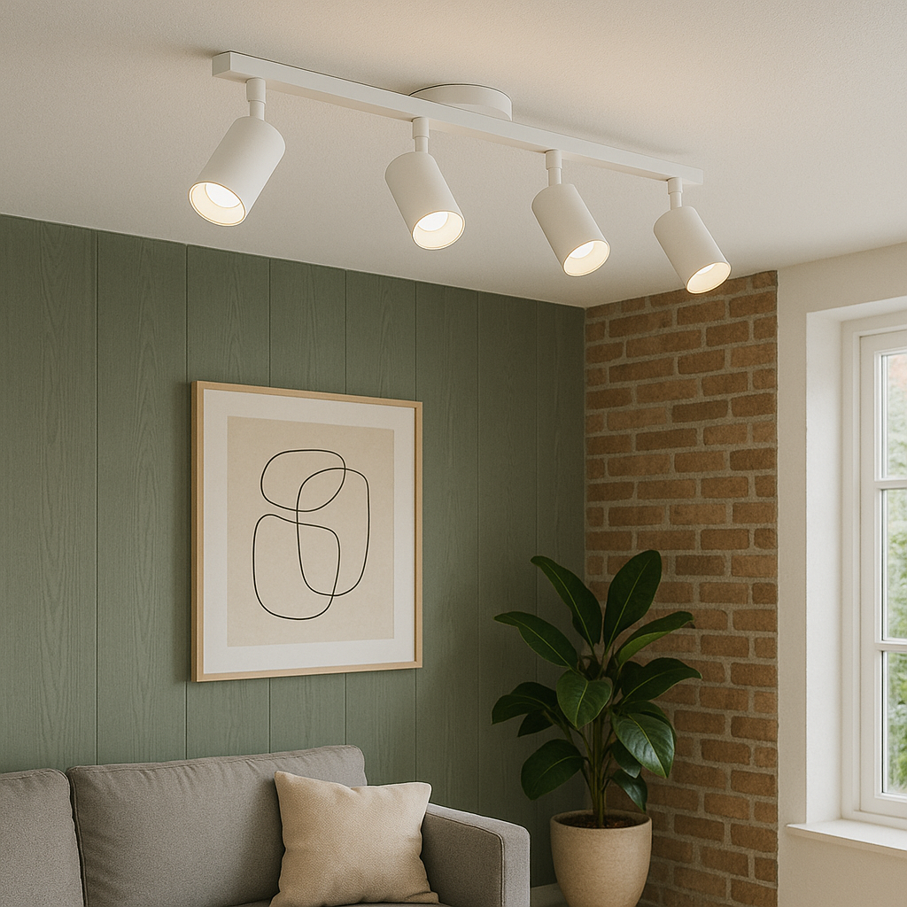 Vionne | Sleek Modern Ceiling Lamp with 4 Adjustable Heads