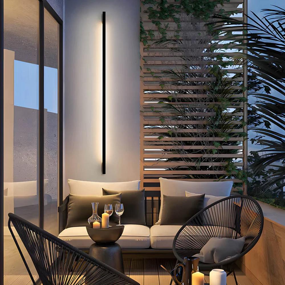 Vionra | Modern Dorka-Style Standing Outdoor Wall Lamp for Elegant Exteriors