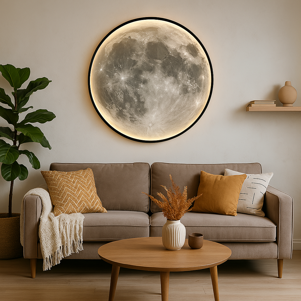 Wallure | Luminous Moon Wall Lamp for Elegant Interiors
