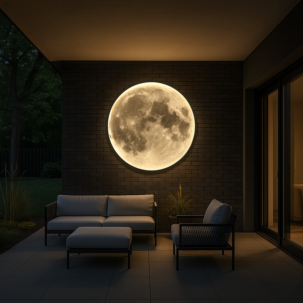 Wallure | Luminous Moon Wall Lamp for Elegant Interiors