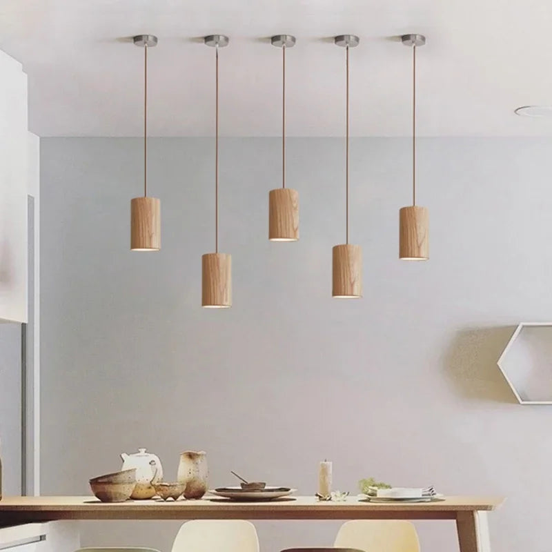 WoodVibe | Sleek Lines Scandinavian Pendant Lamp