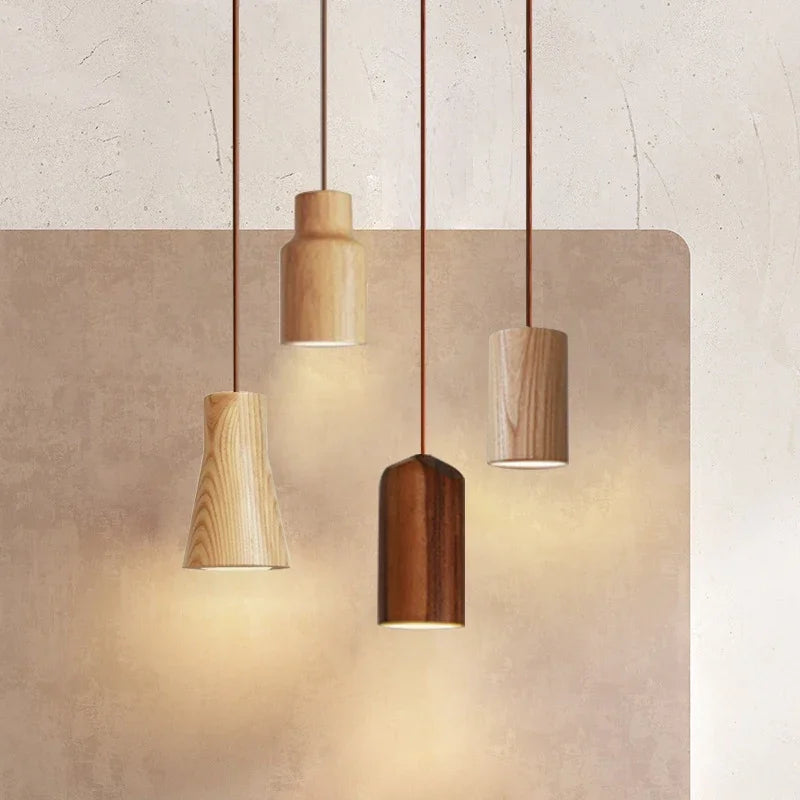 WoodVibe | Sleek Lines Scandinavian Pendant Lamp